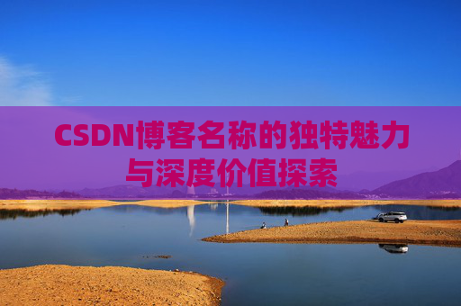 CSDN博客名称的独特魅力与深度价值探索